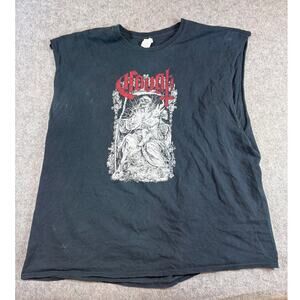 Cough Tank Top Mens 3XL Black Muscle Tee Doom Sludge Metalcore Hardcore Punk